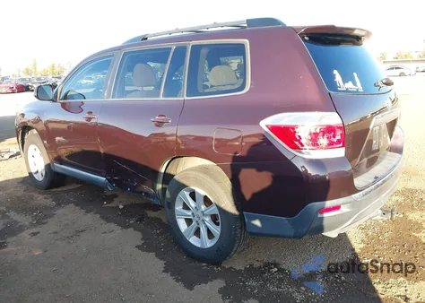 2012 Toyota Highlander Base V6 z USA, uszkodzony, nr VIN 5TDZK3EHXCS079065